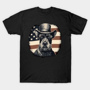 Kerry Blue Terrier 4th of July T-Shirt